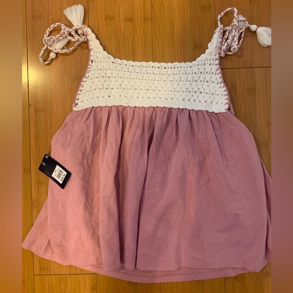 Pink and White Crochet Women's Top - Picture 5 of 11